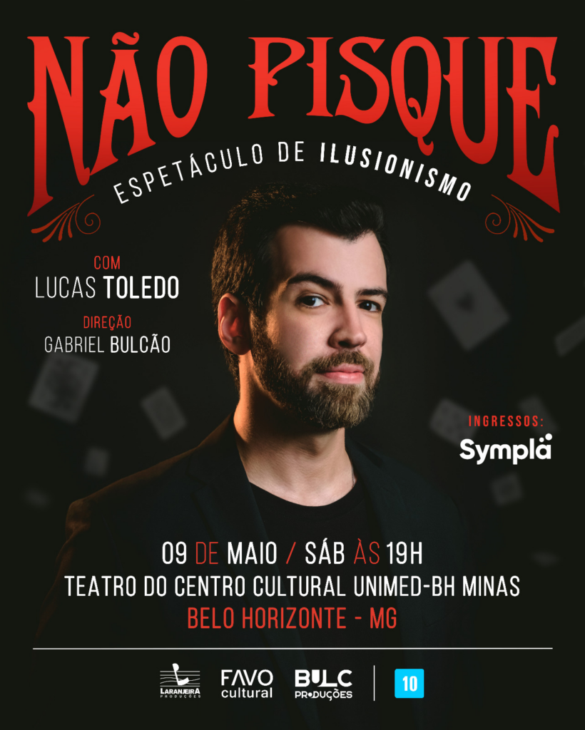 image-820x1024 O espetáculo Lucas Toledo "Não Pisque - Ilusionismo" é neste sábado